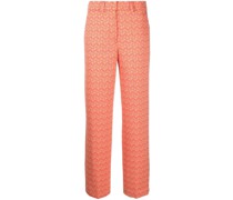 Gerade Jacquard-Hose