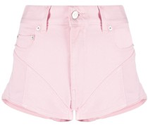 Jeans-Shorts mit Kontrasteinsätzen