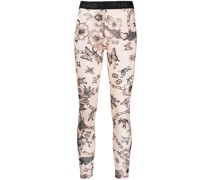 Cropped-Hose mit grafischem Print