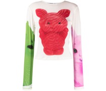 Little Pig Bluse mit grafischem Print