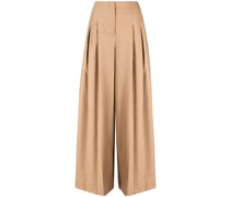 High-Waist-Hose mit weitem Bein