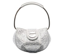 Ring crystal-embellished mini bag