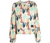 Sweatshirt mit Blumen-Print