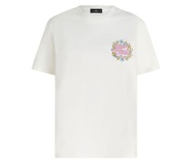 T-Shirt mit Pegaso-Stickerei