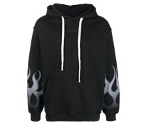 Hoodie mit Flammen-Print