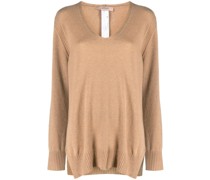 Kaschmirpullover mit Logo