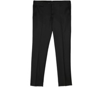 mid-rise tailored felted trousers