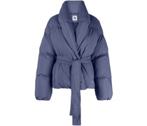 logo-patch padded jacket