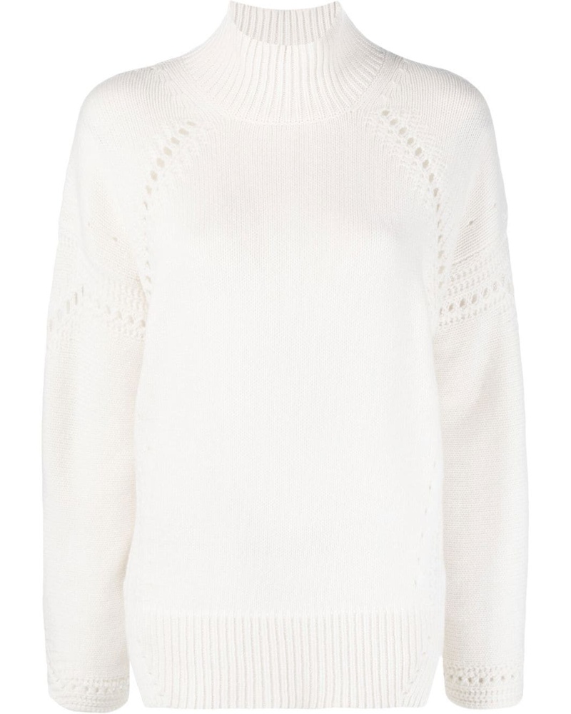 Ermanno Scervino Damen Pullover mit Stehkragen