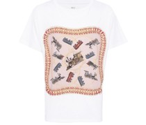Bio-Baumwoll-T-Shirt mit Zug-Print