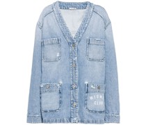 Jeansjacke mit V-Ausschnitt