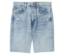 Hoch sitzende Jeans-Shorts