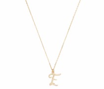 18kt Enchanted Twig Alphabet E Gelbgoldhalskette