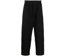 Gestreifte Hose im Distressed-Look