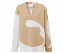 Jacquard-Pullover mit abstraktem Muster