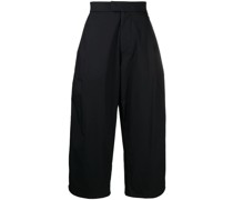 Wide-Leg-Hose mit Falten