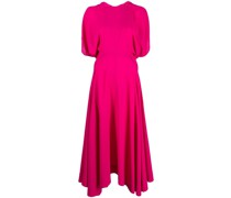 Drapiertes Midikleid