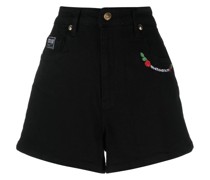 Shorts mit Logo-Stickerei