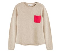 One Pocket Pullover mit rundem Ausschnitt