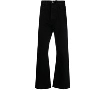 Halbhohe Straight-Leg-Jeans