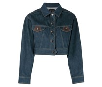Klassische Cropped-Jeansjacke