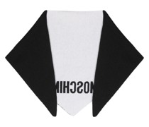 Zweifarbiger Schal mit Logo-Print