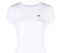 T-Shirt mit Sichelmond-Muster