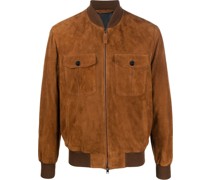 Wildlederjacke mit Reißverschluss
