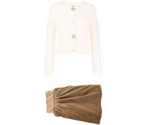 Cardigan mit Blumenknöpfen