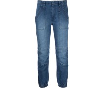 Halbhohe Cropped-Jeans