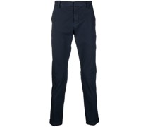 tapered-leg cropped chinos