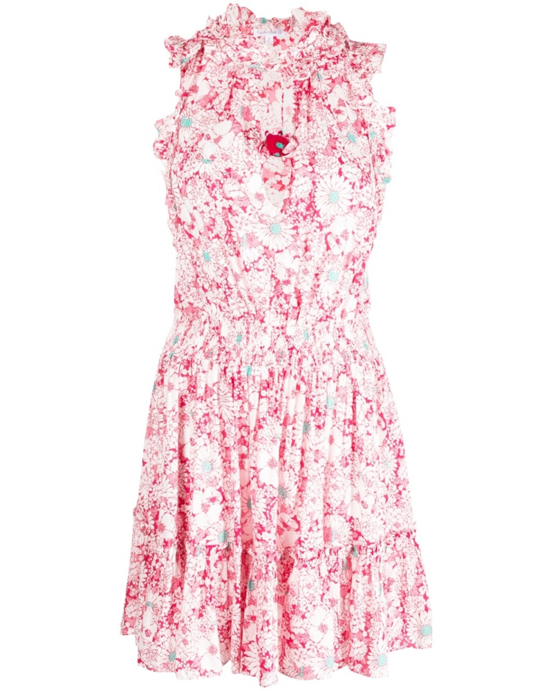 Poupette St Barth Damen Minikleid mit Faltenrock