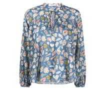 Bluse mit grafischem Print
