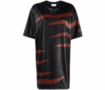 T-Shirtkleid mit abstraktem Print
