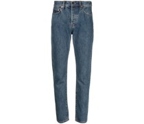 Ausgeblichene Cropped-Jeans