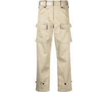 Cropped-Hose mit hohem Bund