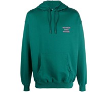 Hoodie mit Slogan-Stickerei