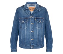 Jeansjacke mit grafischem Print
