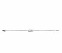 18kt Weißgoldarmband mit Diamanten