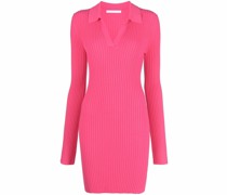 Geripptes Strickkleid