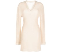 Geripptes Midikleid