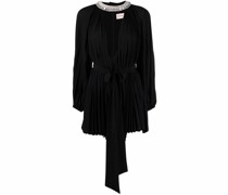 Kristallverziertes Kleid mit Falten