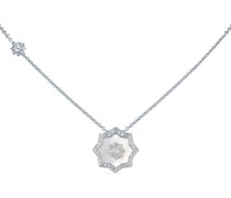 18kt Gelbgoldhalskette mit Diamanten