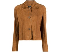 Wildlederjacke mit Knöpfen