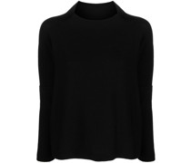 boat-neck wool knitted Pullover