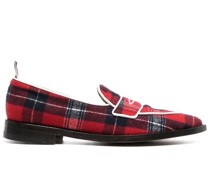 Penny-Loafer mit Schottenkaro