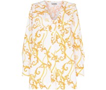 Bluse mit Barock-Print