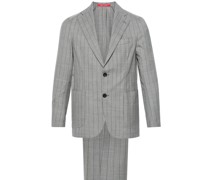 double-breasted virgin wool suit