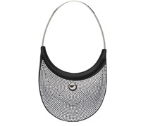 Schultertasche mit Kristallen