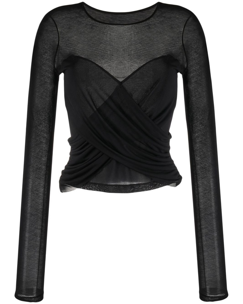 Balmain Damen Drapiertes Top